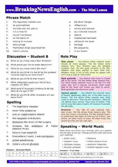 A 2-Page Mini-Lesson - Ravi Shankar