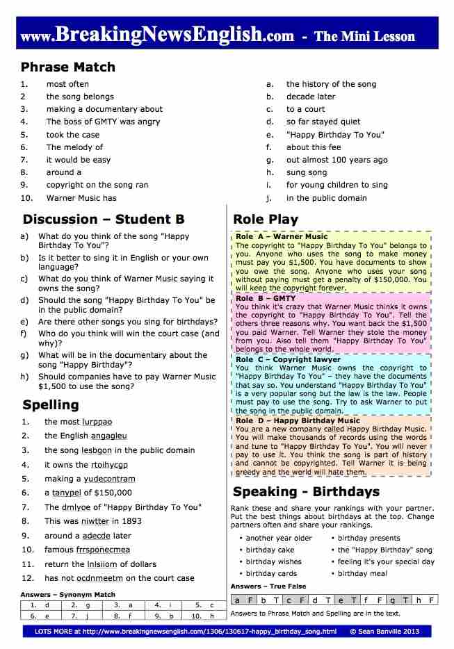 A 2-Page Mini-Lesson - 