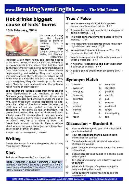 A 2-Page Mini-Lesson - Burns