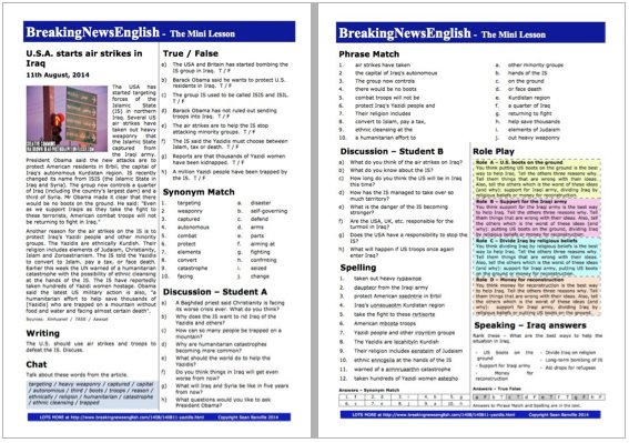 A 2-Page Mini-Lesson - The Yazidis