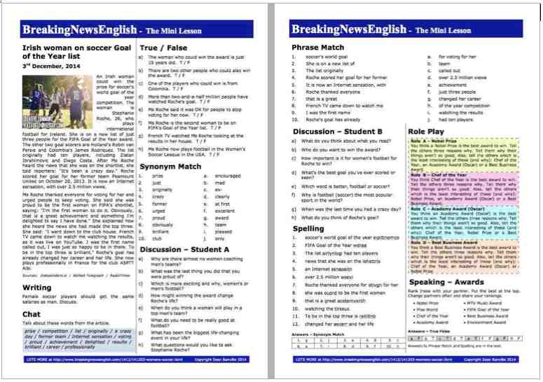 A 2-Page Mini-Lesson - Stephanie Roche