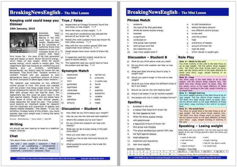 A 2-Page Mini-Lesson - Brown Fat